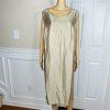 Kasper Polyester Metallic Dress Suit 24W Champagne Gold Belted Cocktail 2PC New