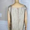 Kasper Polyester Metallic Dress Suit 24W Champagne Gold Belted Cocktail 2PC New