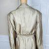Kasper Polyester Metallic Dress Suit 24W Champagne Gold Belted Cocktail 2PC New