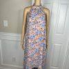 10-3453.jpg Code x Mode Floral Maxi Dress Size S Ruffle Hem Prairie High Neck Sleeveless New