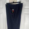 John Meyer Polyester Viscose Pant Suit 14 Navy Blue Striped Peak Collar 2PC New