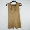 Marena Tank Style Compression Bodysuit Short Size 3X Thigh Length Tan