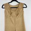 Marena Tank Style Compression Bodysuit Short Size 3X Thigh Length Tan