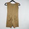 Marena Tank Style Compression Bodysuit Short Size 3X Thigh Length Tan