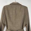 10-3499.jpg Larry Levine Polyester Rayon Spandex Pant Suit 12 Camel Belted Business 2PC New
