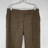 10-3501.jpg Larry Levine Polyester Rayon Spandex Pant Suit 12 Camel Belted Business 2PC New