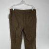 10-3503.jpg Larry Levine Polyester Rayon Spandex Pant Suit 12 Camel Belted Business 2PC New