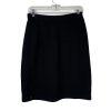 St John Basics By Marie Gray Tight Knit Stretch Skirt Size 6 Black Pencil Luxury