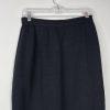 St John Basics By Marie Gray Tight Knit Stretch Skirt Size 6 Black Pencil Luxury