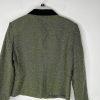 Le Suit Women Tweed Skirt Suit Size 14P Green Velvet Collar Lined Cocktail 2PC