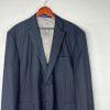 Vinci Men Suit 50XL Pants 45XLx33 Navy Blue Notch Lapel Designed In Italy 2PC