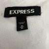 Express Sequin Cotton Stretch Dress Size M Silver Cold Shoulder Aztec Lined