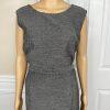Carissimo Polyester Viscose Faux Fur Skirt Suit Top 14 Black White  Cocktail 3PC