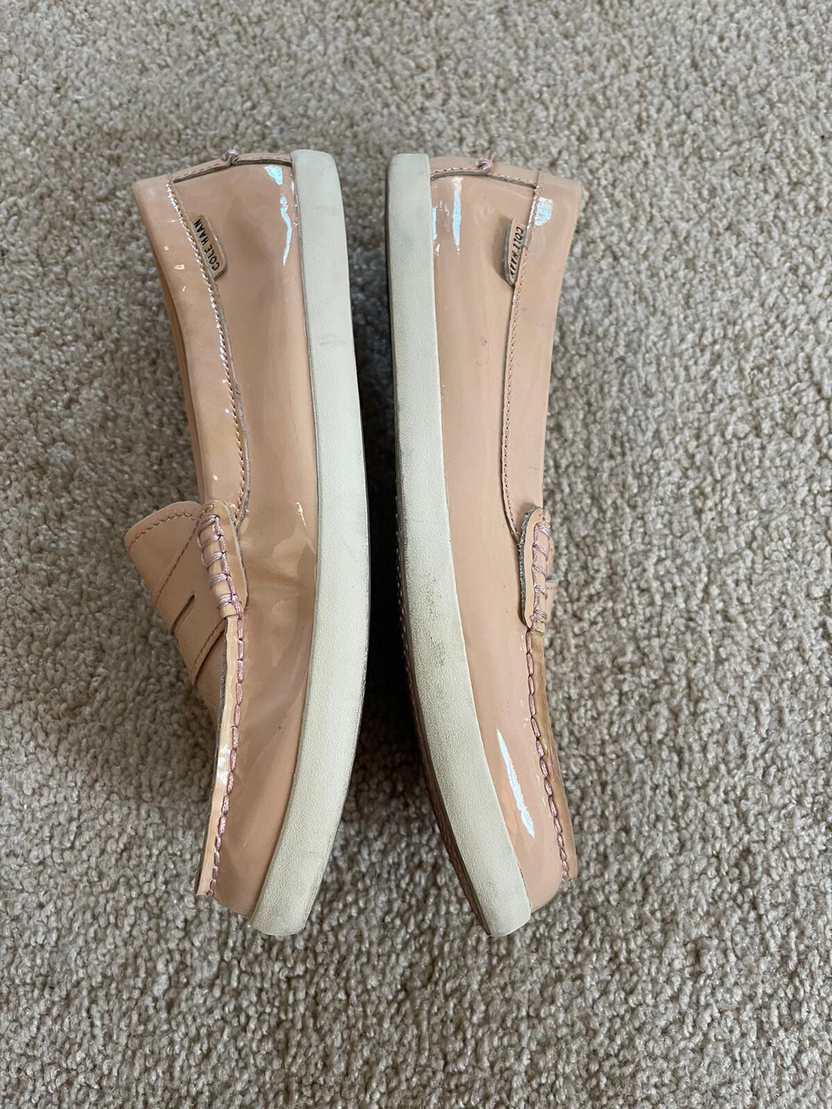 COLE HAAN Grand.OS Pinch Maine Classic Women Pink Leather Loafer Shoe 7B