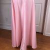 10-3576.jpg TADASHI Women Vintage Maxi Nylon Lycra Pink Sleeveless Formal Dress Size L