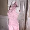 10-3578.jpg TADASHI Women Vintage Maxi Nylon Lycra Pink Sleeveless Formal Dress Size L