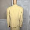 10-3594.jpg LE SUIT 3PC Butter Yellow Polyester Lined Cocktail Skirt Suit Size 16P