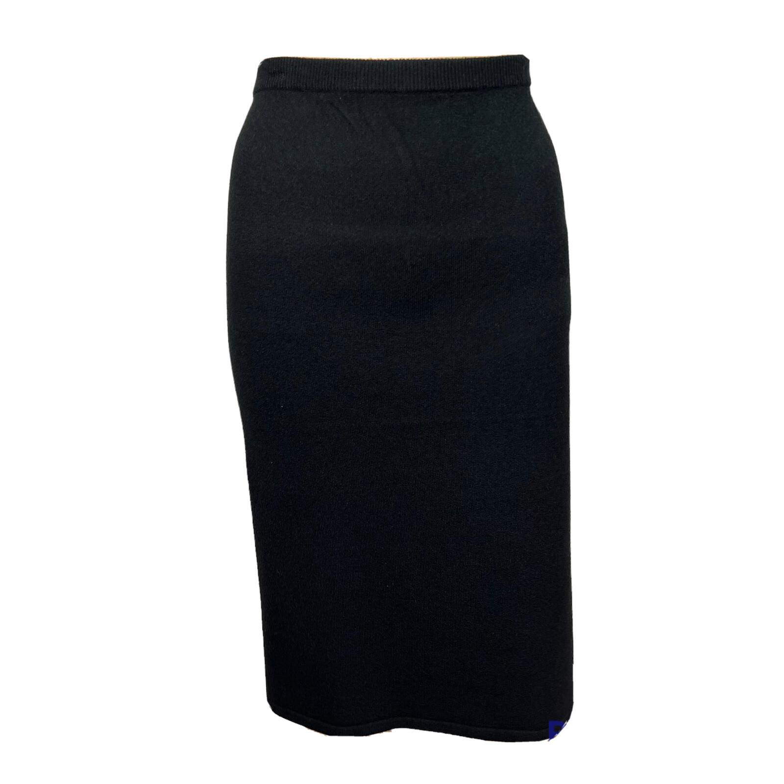 New KASPER AND CO Women Black Knit Stretch Cocktail Skirt Size XL