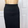 New KASPER AND CO Women Black Knit Stretch Cocktail Skirt Size XL