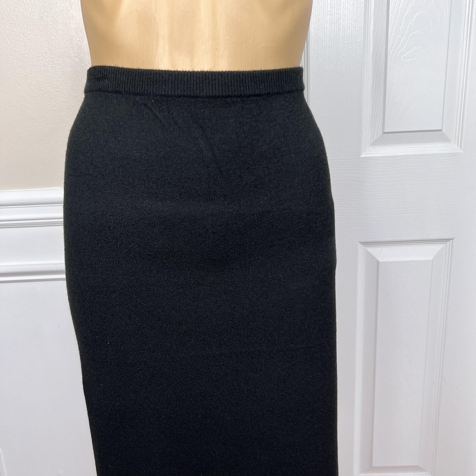 New KASPER AND CO Women Black Knit Stretch Cocktail Skirt Size XL