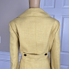 Le Suit Polyester Skirt Suit 14 Yellow Brown Double Breasted Wide Collar 2PC