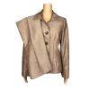 KASPER Women 2PC Brown Polyester Lined Career Pant Suit Size 8