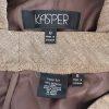KASPER Women 2PC Brown Polyester Lined Career Pant Suit Size 8