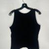 Armani Collezioni Women Silk Sleeveless Tank Top Blouse Size 10 Black Side Zip
