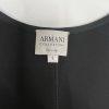Armani Collezioni Women Silk Sleeveless Tank Top Blouse Size 10 Black Side Zip