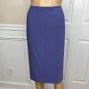 Le Suit Women Polyester Lycra Skirt Suit Size 18 Purple Peak Collar Lined 2PC