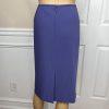 Le Suit Women Polyester Lycra Skirt Suit Size 18 Purple Peak Collar Lined 2PC