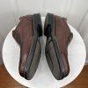 Johnson & Murphy Stanton Run Off Venetian Calfskin Shoes 11.5 XW Brown Leather
