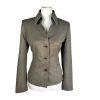 Kasper Women Polyester Rayon Spandex Blazer Size 8 Green Lined Career