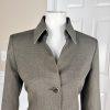Kasper Women Polyester Rayon Spandex Blazer Size 8 Green Lined Career