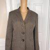 EVAN PICONE Women 2PC Mocha Polyester Lined Career Cocktail Skirt Suit Size 12