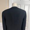 10-3774.jpg KASPER 2PC Black Beaded Polyester Lined Open Front Blazer Top Set Size 10