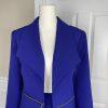 Evan Picone Black Label Polyester Stretch Skirt 4 Suit 6 Purple Open Front 2PC