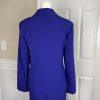 Evan Picone Black Label Polyester Stretch Skirt 4 Suit 6 Purple Open Front 2PC