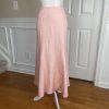 KASPER Rose Pink Linen Rayon Open Front Embroidered Skirt (Sz 10) Suit (Sz 12)