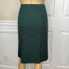 Evan Picone Career Skirt Suit 4 Emerald Green Faux Pockets Peak Collar 2PC New