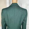 Evan Picone Career Skirt Suit 4 Emerald Green Faux Pockets Peak Collar 2PC New