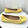 Vionic Leather Ballet Flats Shoes Size 10M Buttercup Perforated Whisper Slip On
