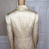 10-3878.jpg LOUIS FERAUD VTG 2PC Gold Floral Cotton Acetate Lined Dress (SZ 16) Suit (SZ 14)