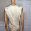 10-3882.jpg LOUIS FERAUD VTG 2PC Gold Floral Cotton Acetate Lined Dress (SZ 16) Suit (SZ 14)