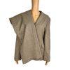 Collections For Le Suit Polyester Pant Suit Size 16 Taupe Shawl Collar 2PC New