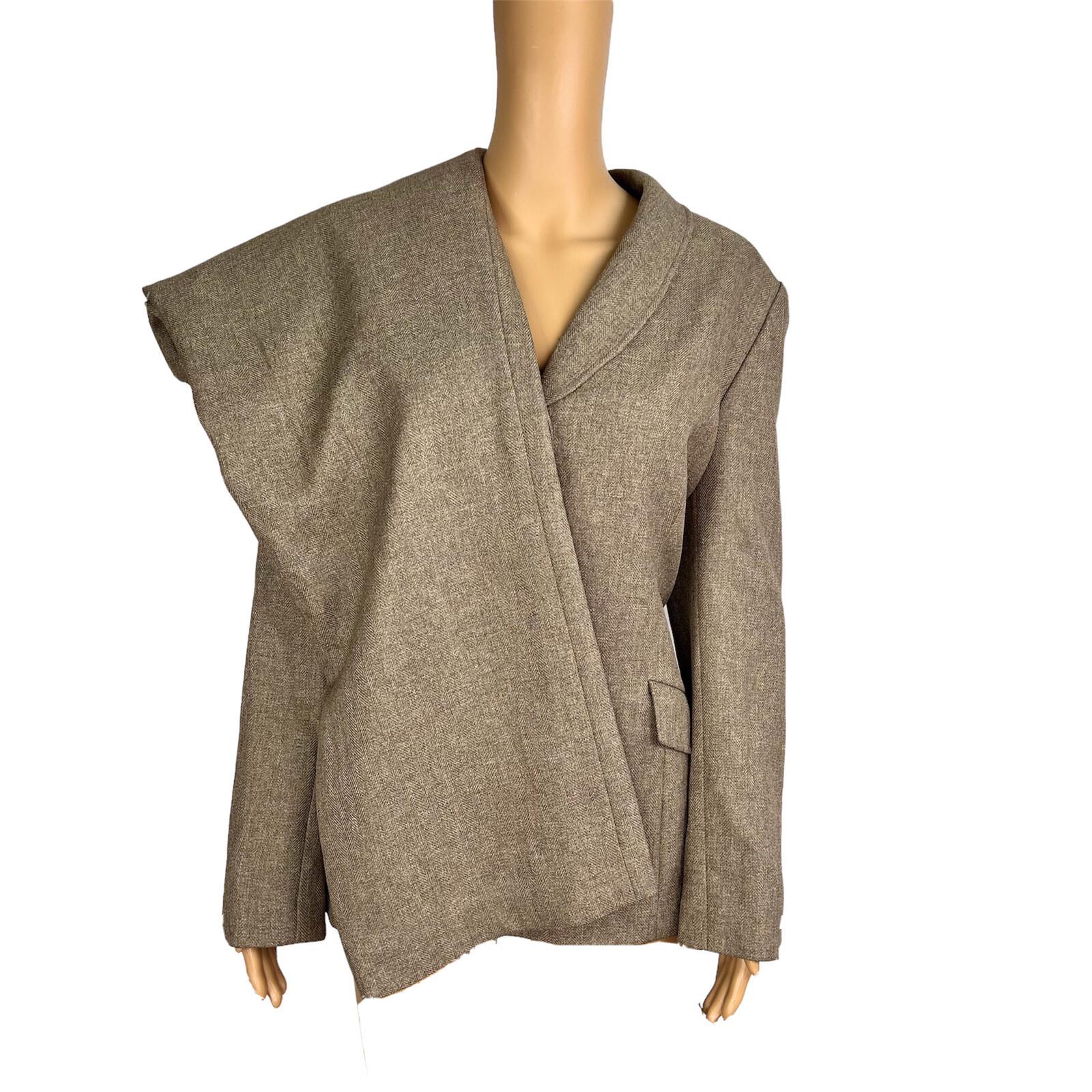 Collections For Le Suit Polyester Pant Suit Size 16 Taupe Shawl Collar 2PC New