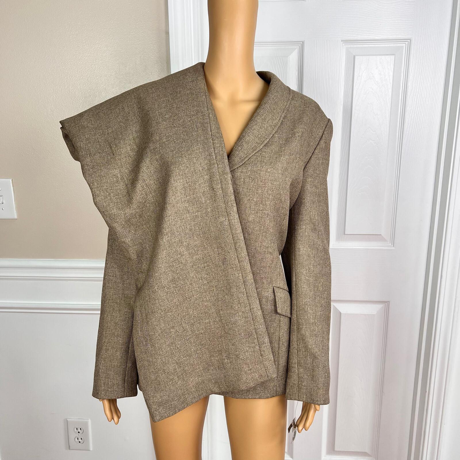 Collections For Le Suit Polyester Pant Suit Size 16 Taupe Shawl Collar 2PC New