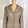 Collections For Le Suit Polyester Pant Suit Size 16 Taupe Shawl Collar 2PC New