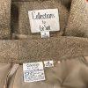 Collections For Le Suit Polyester Pant Suit Size 16 Taupe Shawl Collar 2PC New