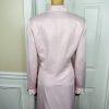 10-3927.jpg Le Suit Polyester Skirt Suit Size 10P Pink Notch Collar Bell Sleeves 2PC New